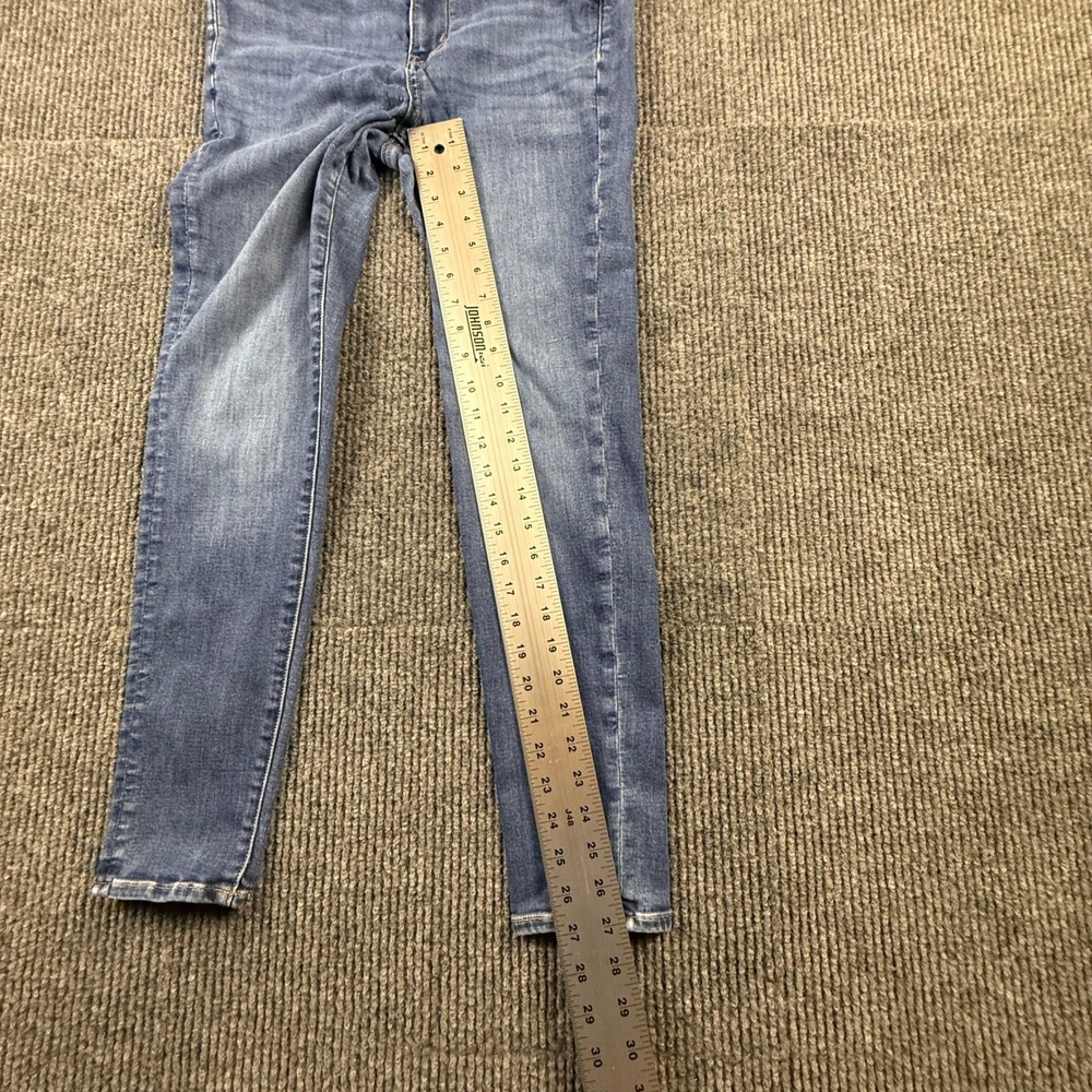 American Eagle Next Level Stretch Skinny Jeans Womens 12R Medium Wash Blue - Picture 7 of 16